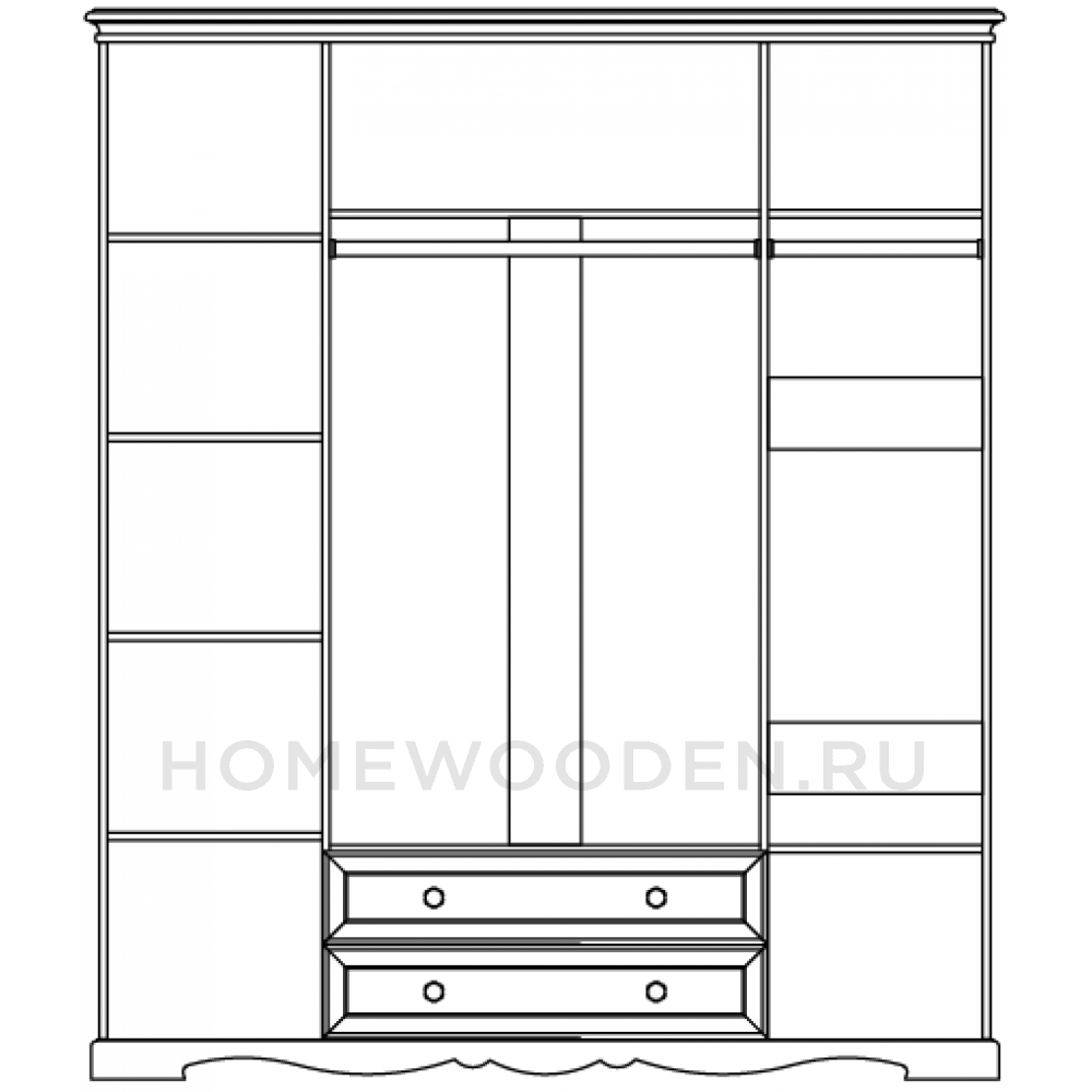 Шкаф комбинированный Лолита ГМ 8801
