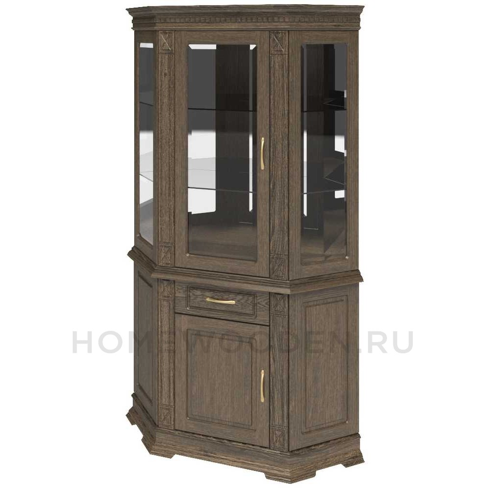 Шкаф комбинированный угловой Верди Классик П1.0487.0.18 (П487.18з)