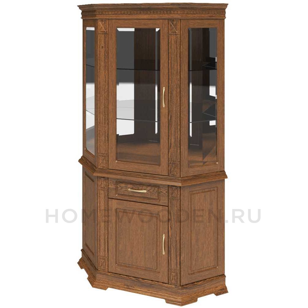 Шкаф комбинированный угловой Верди Классик П1.0487.0.18 (П487.18з)