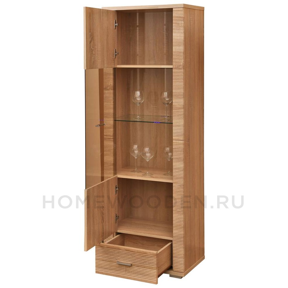 Шкаф с витриной Гресс П501.04