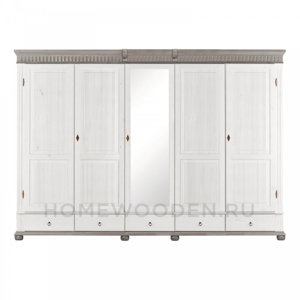 Шкаф "Хельсинки" 5SPGT-M из массива сосны