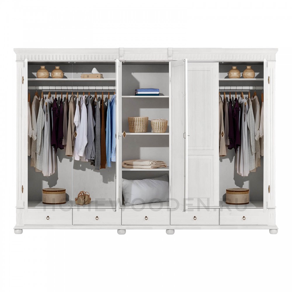 Шкаф "Хельсинки" 5SPGT-M из массива сосны