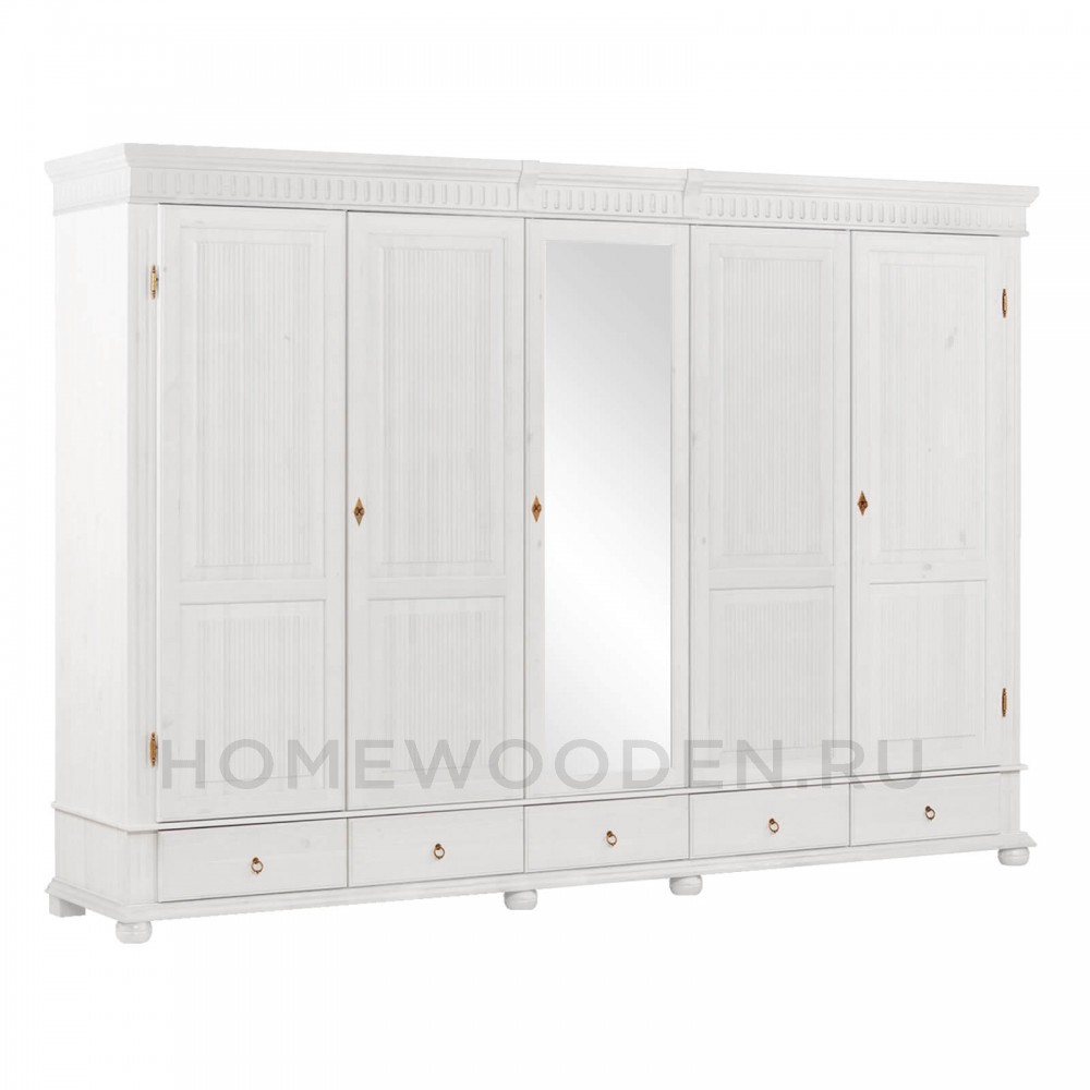 Шкаф "Хельсинки" 5SPGT-M из массива сосны