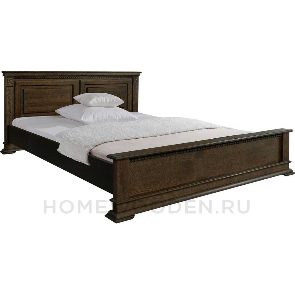 Кровать двойная Верди Люкс с низким изножьем П434.08/1м