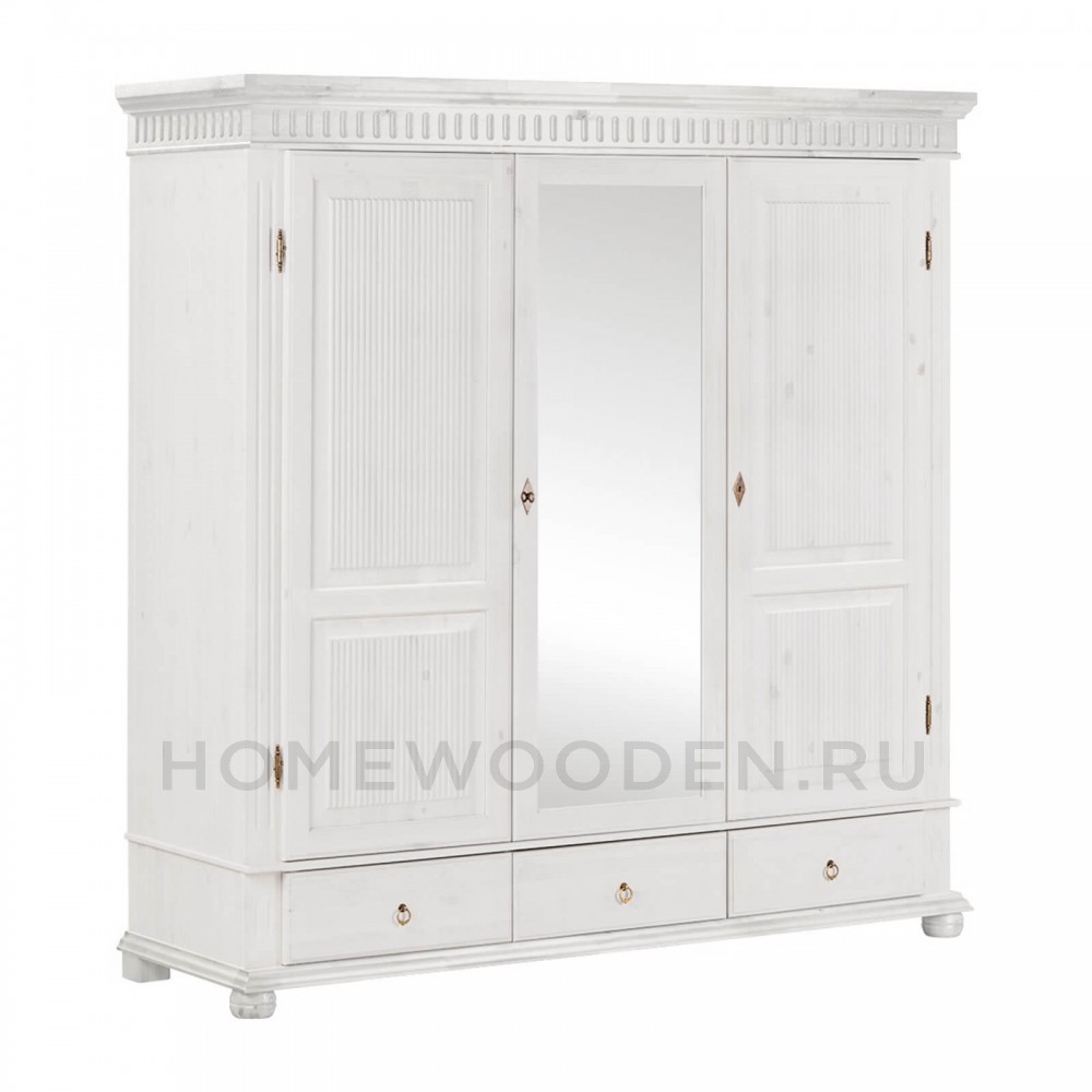 Шкаф "Хельсинки" 3SPGT из массива сосны