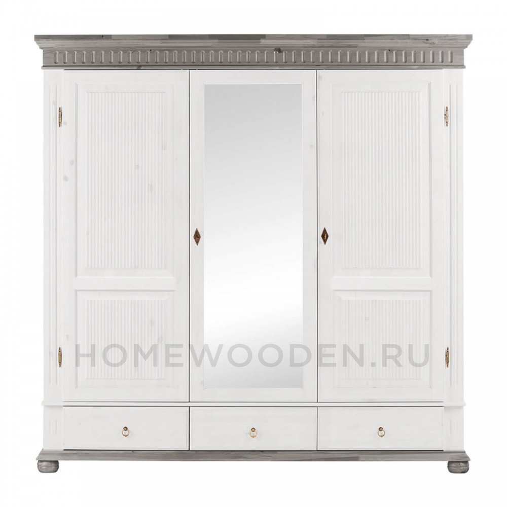 Шкаф "Хельсинки" 3SPGT из массива сосны