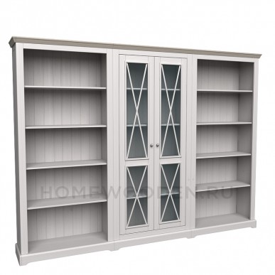 СТЕЛЛАЖ ФОРЕСТ БЕЛЫЙ ВОСК/АНТРАЦИТ