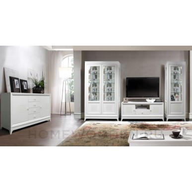 Шкаф с витриной Сабрина ММ-305-06