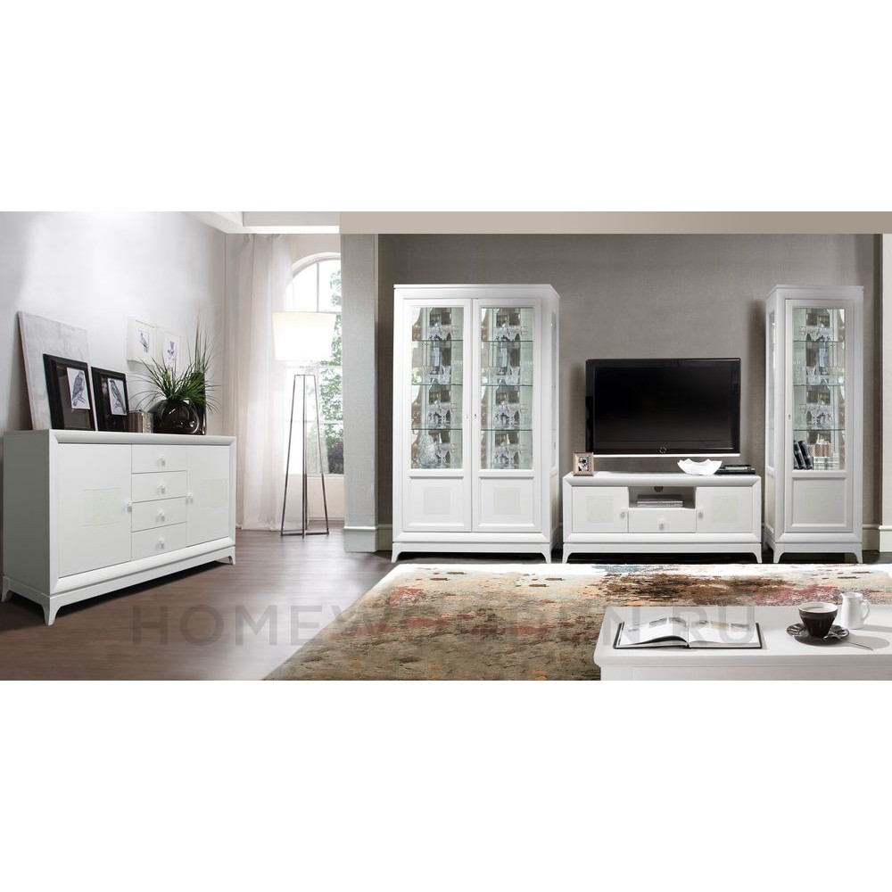 Шкаф с витриной Сабрина ММ-305-06