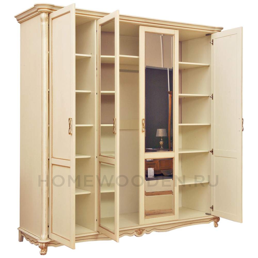 Шкаф для одежды 4д Алези П1.350.1.14 (П349.02)