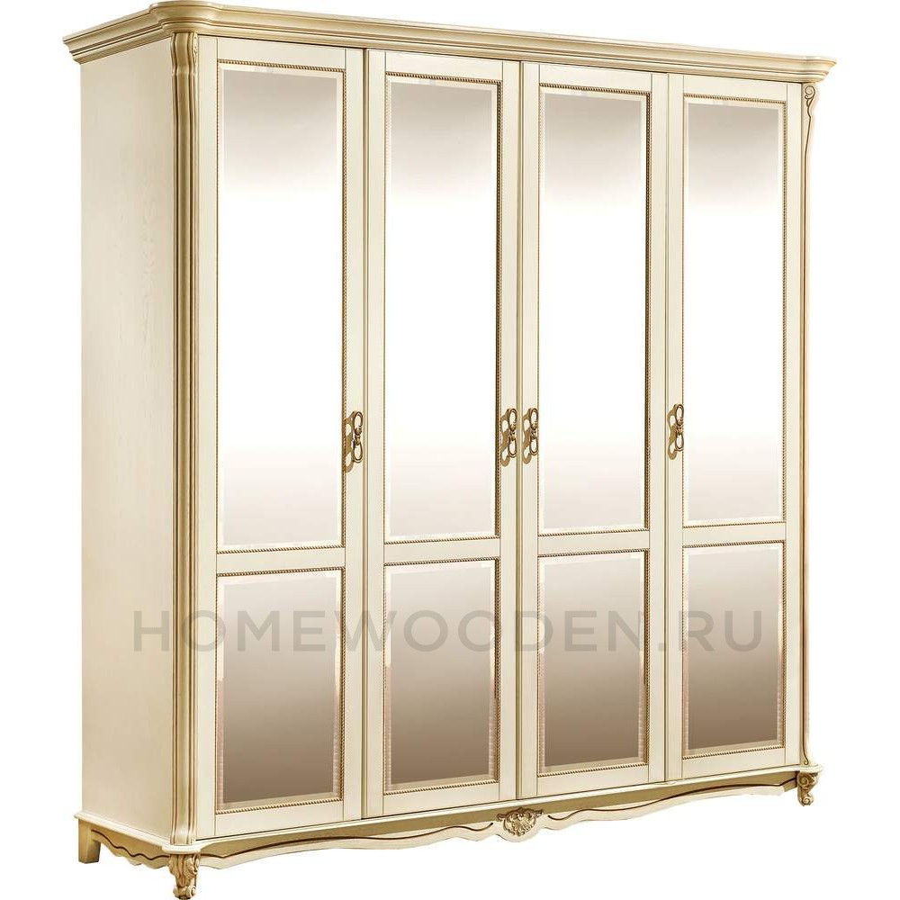 Шкаф для одежды 4д Алези П1.350.1.14 (П349.02)