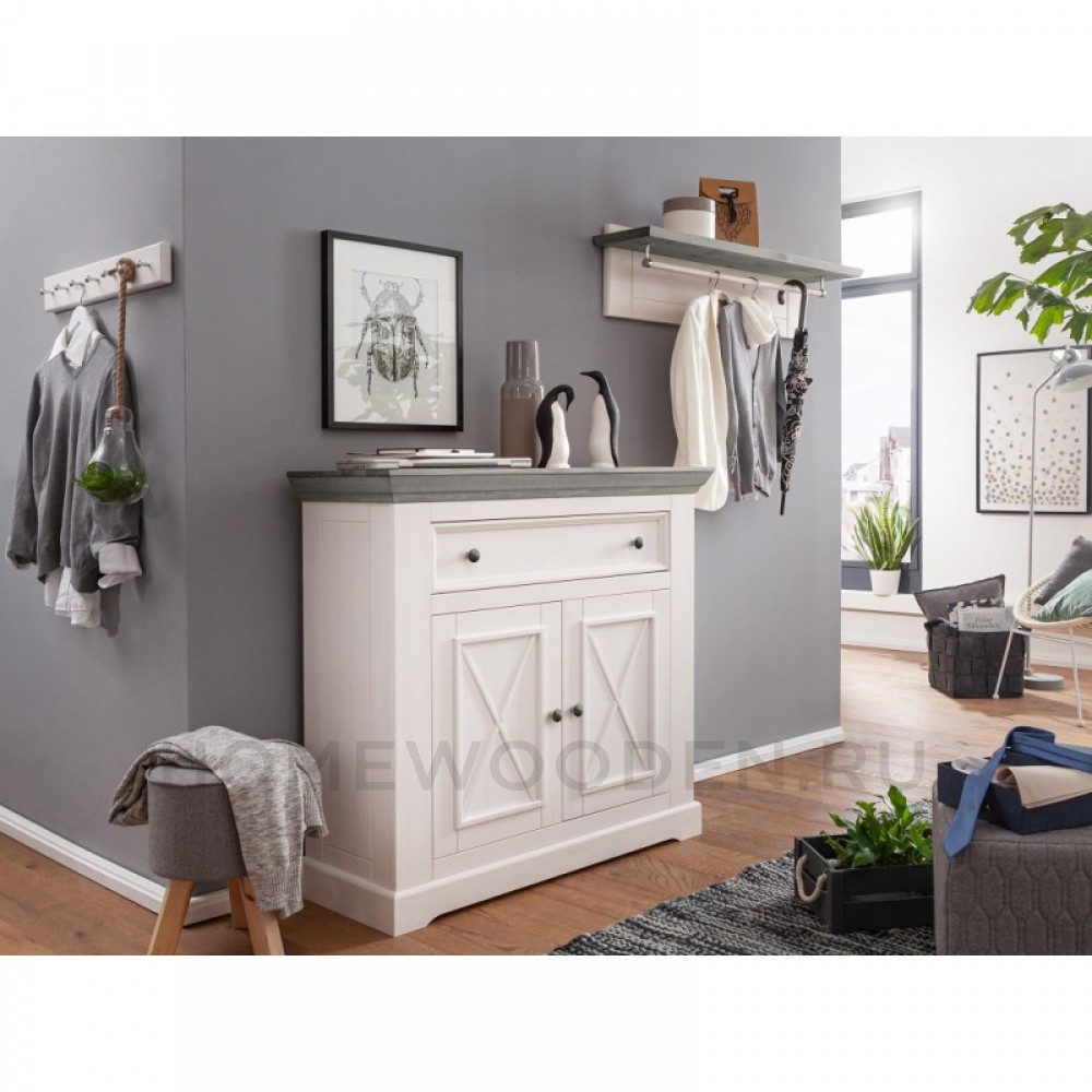 ВЕШАЛКА НАВЕСНАЯ ФОРЕСТ БЕЛЫЙ ВОСК/АНТРАЦИТ