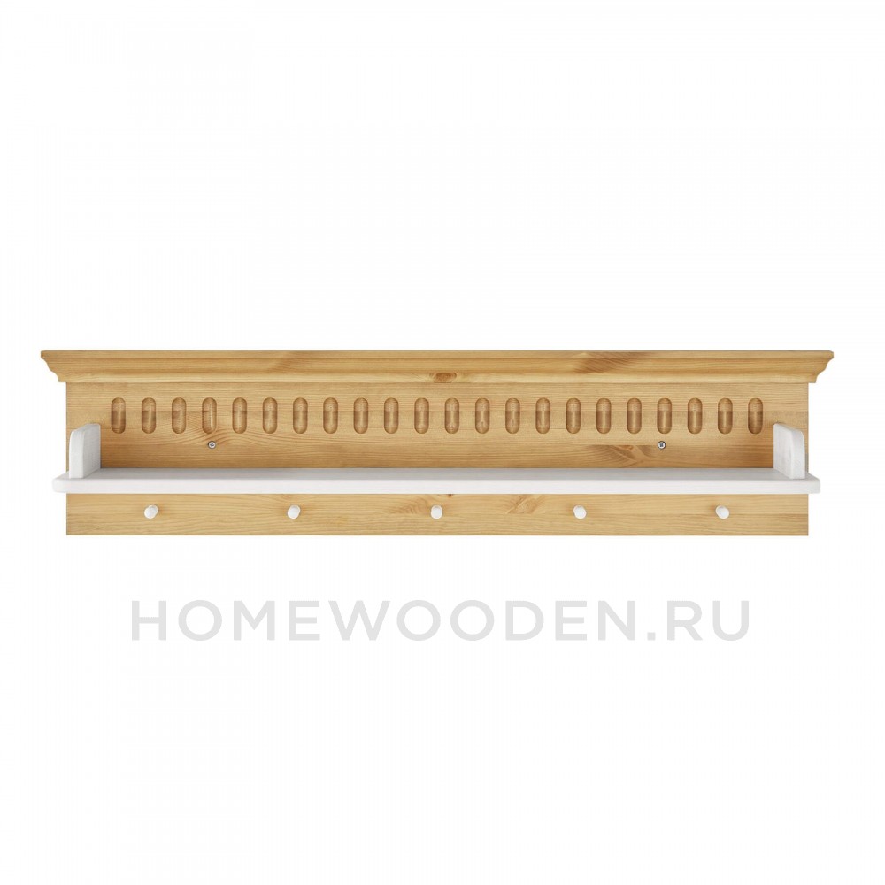 Полка настенная Хельсинки из массива сосны