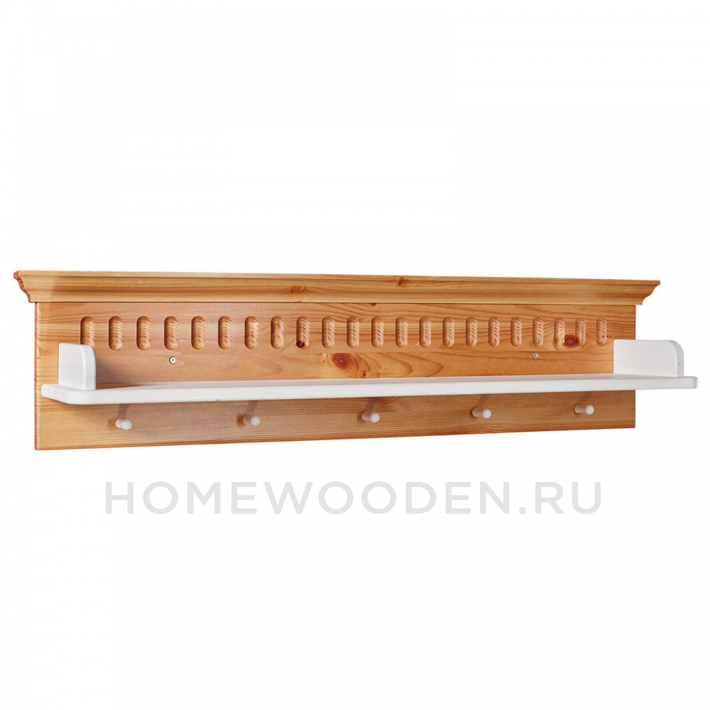 Полка настенная Хельсинки из массива сосны