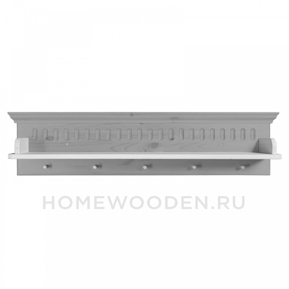 Полка настенная Хельсинки из массива сосны