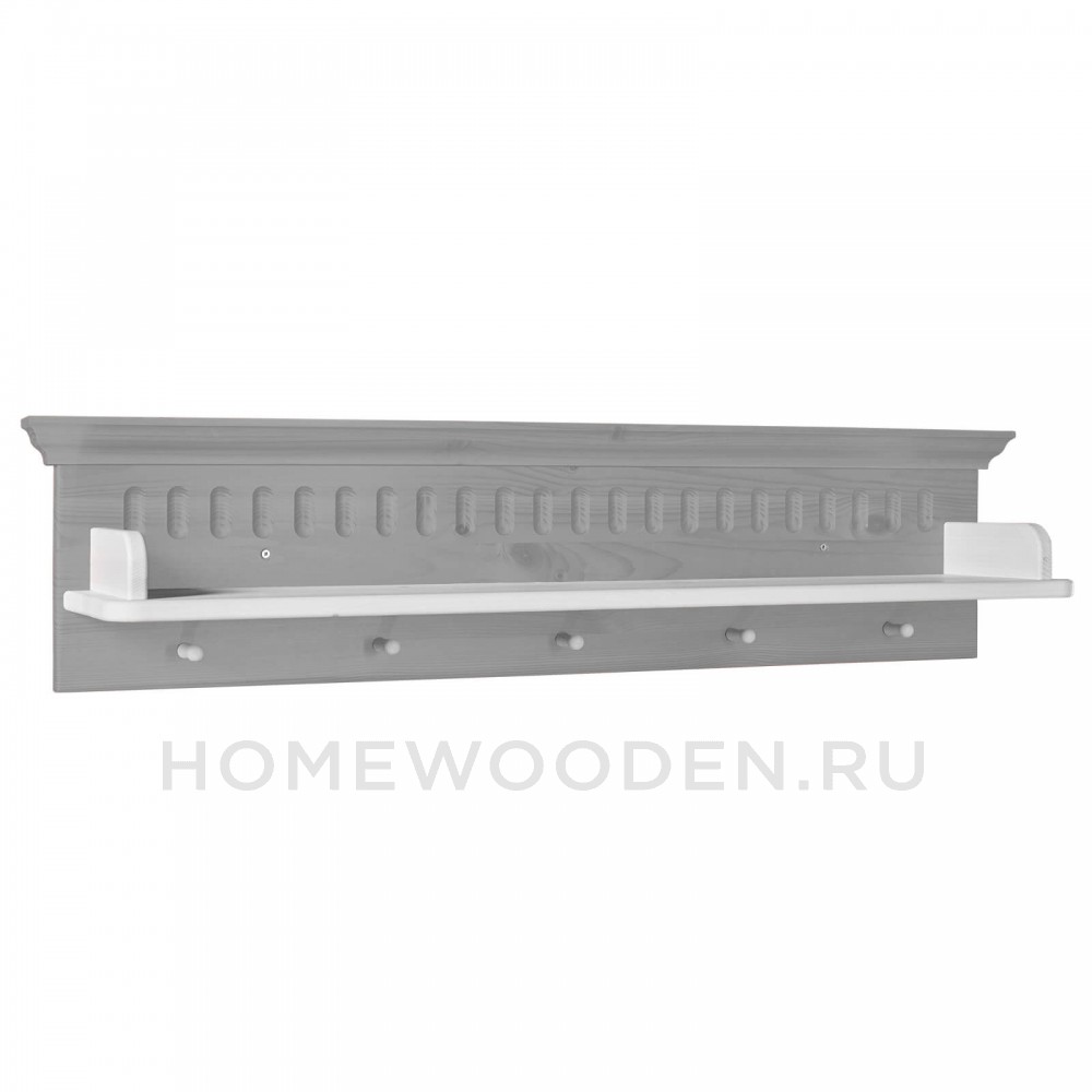 Полка настенная Хельсинки из массива сосны