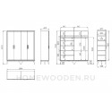 Шкаф для одежды Орта ММ-350-01/04-3