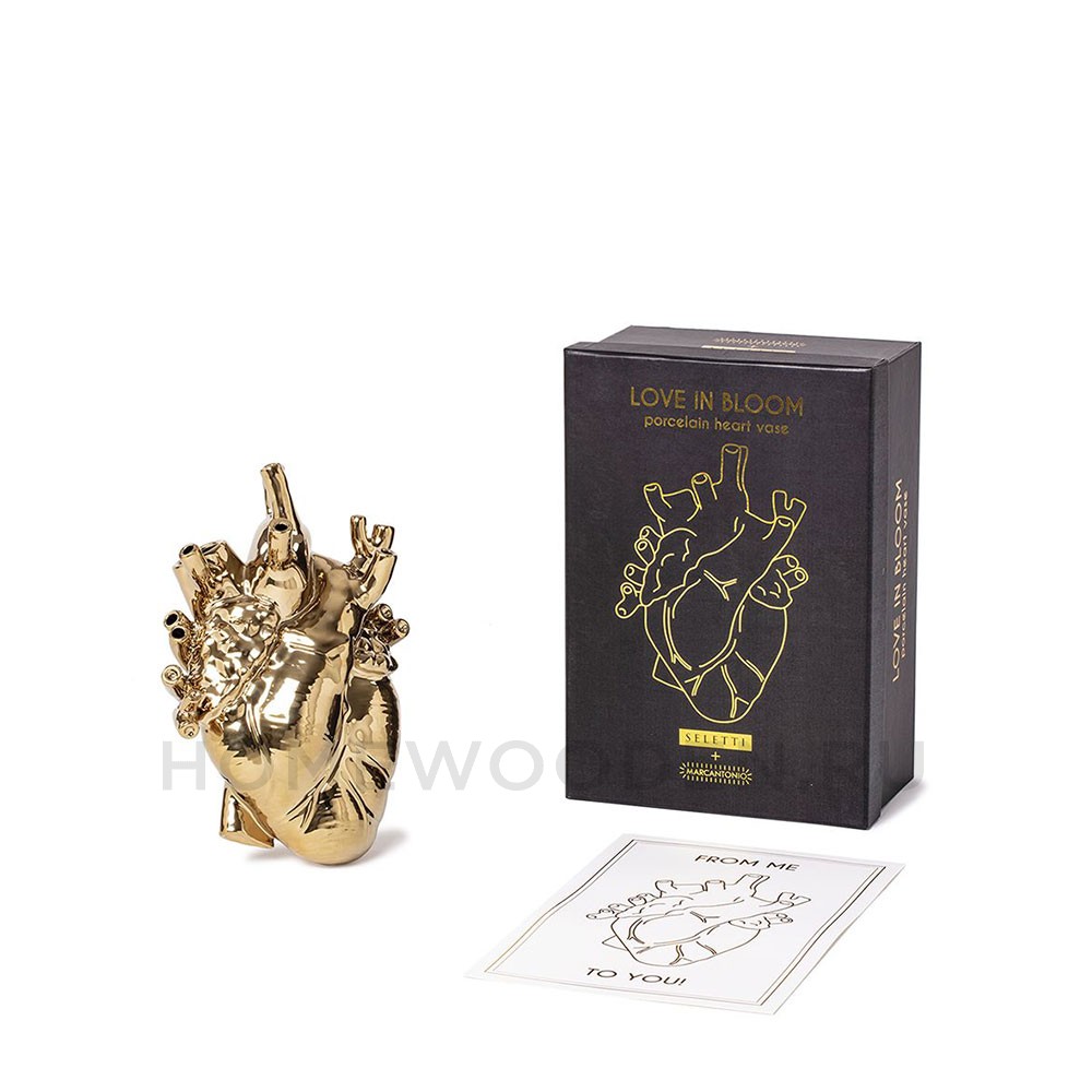 Ваза Seletti Love in Bloom Gold