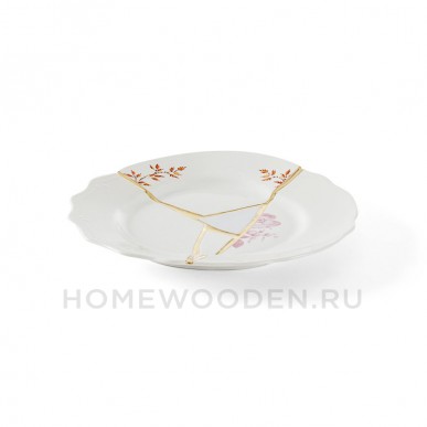 Десертная тарелка Seletti Kintsugi фарфор 09601