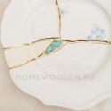 Десертная тарелка Seletti Kintsugi фарфор 09603