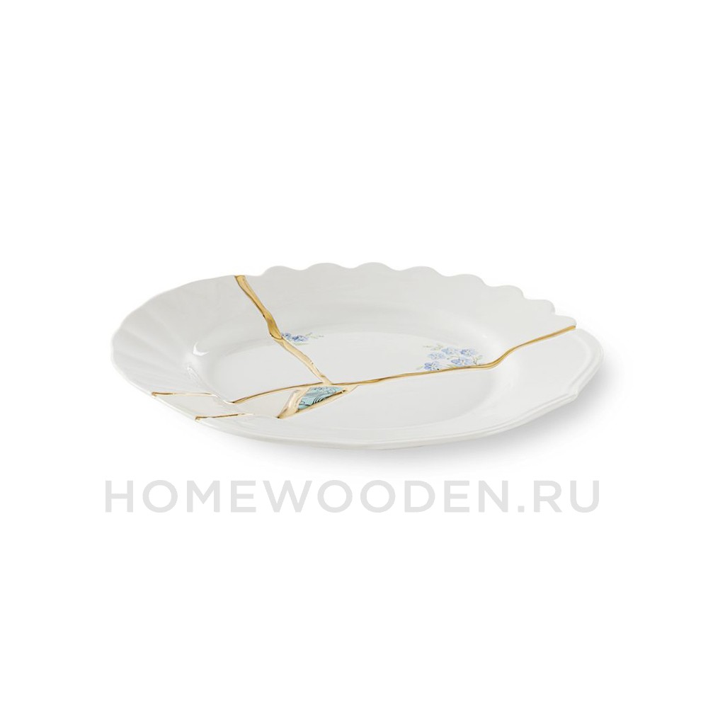 Десертная тарелка Seletti Kintsugi фарфор 09603