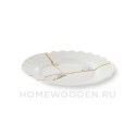Десертная тарелка Seletti Kintsugi фарфор 09603