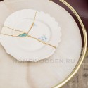 Десертная тарелка Seletti Kintsugi фарфор 09603
