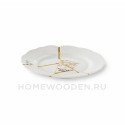 Десертная тарелка Seletti Kintsugi фарфор 09602