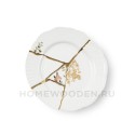 Десертная тарелка Seletti Kintsugi фарфор 09602
