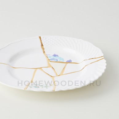 Тарелка Seletti Kintsugi фарфор 09613 Тарелка Seletti Kintsugi фарфор 09613