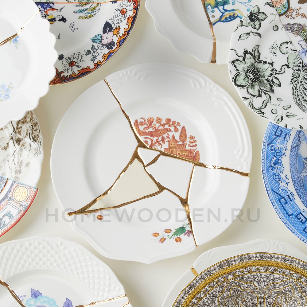 Тарелка Seletti Kintsugi фарфор 09611
