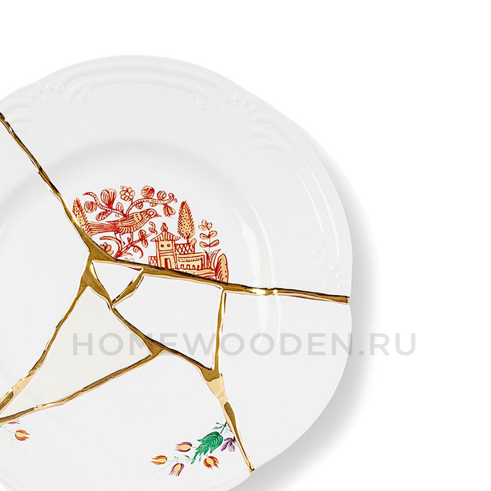 Тарелка Seletti Kintsugi фарфор 09611