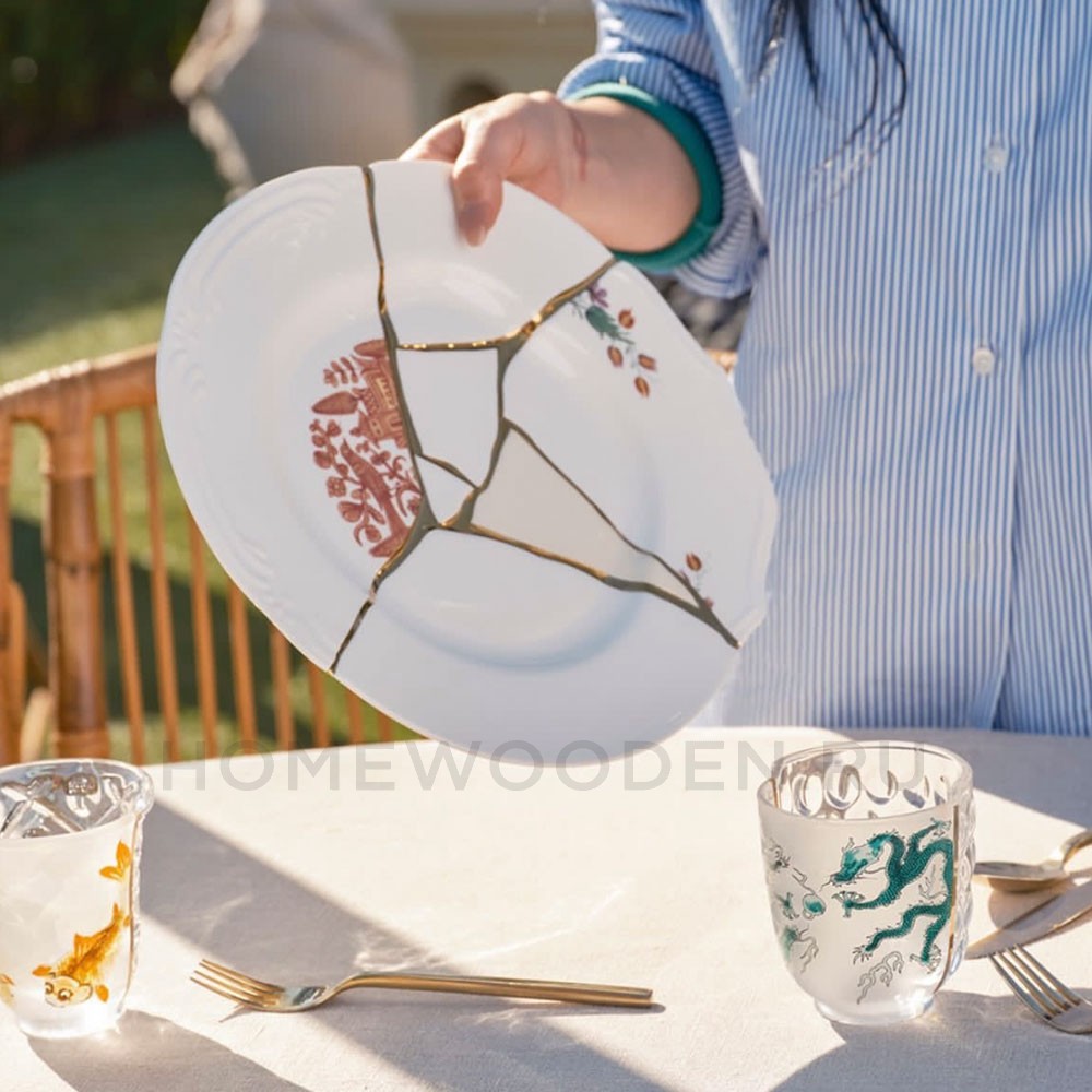 Тарелка Seletti Kintsugi фарфор 09611