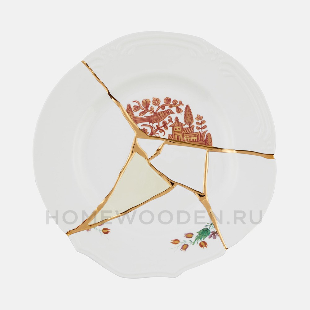 Тарелка Seletti Kintsugi фарфор 09611