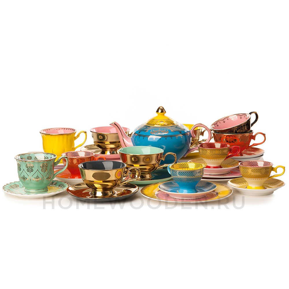 Набор Pols Potten Tea set legacy gold