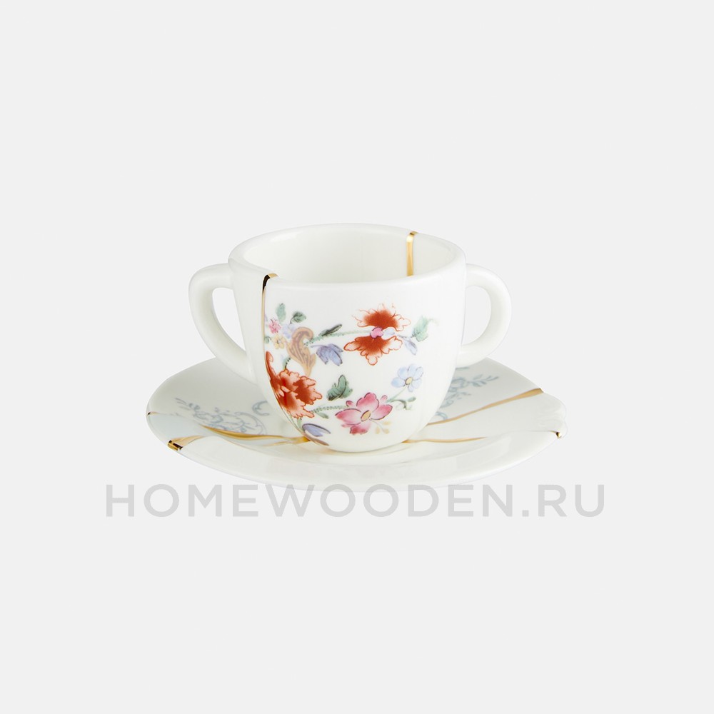Кофейная пара Seletti Kintsugi фарфор 09641