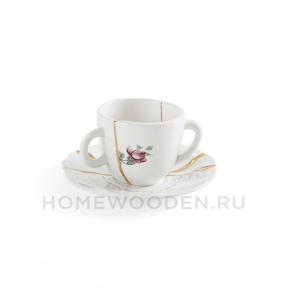 Кофейная пара Seletti Kintsugi фарфор 09641