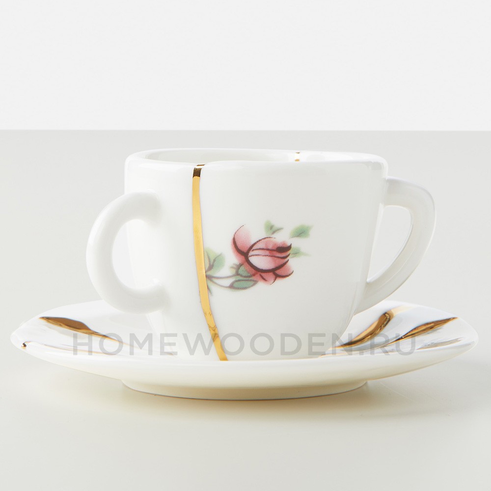 Кофейная пара Seletti Kintsugi фарфор 09641