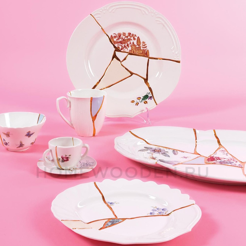 Кофейная пара Seletti Kintsugi фарфор 09641