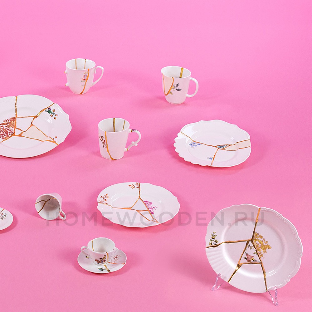 Кофейная пара Seletti Kintsugi фарфор 09642