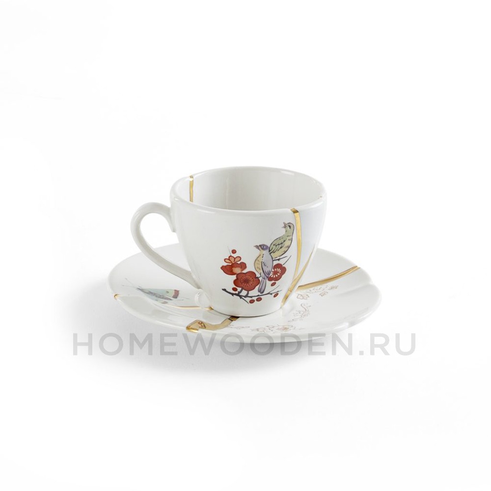 Кофейная пара Seletti Kintsugi фарфор 09642