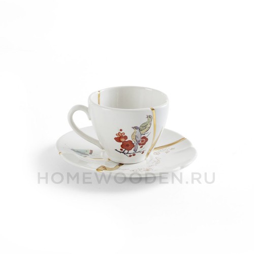 Кофейная пара Seletti Kintsugi фарфор 09642