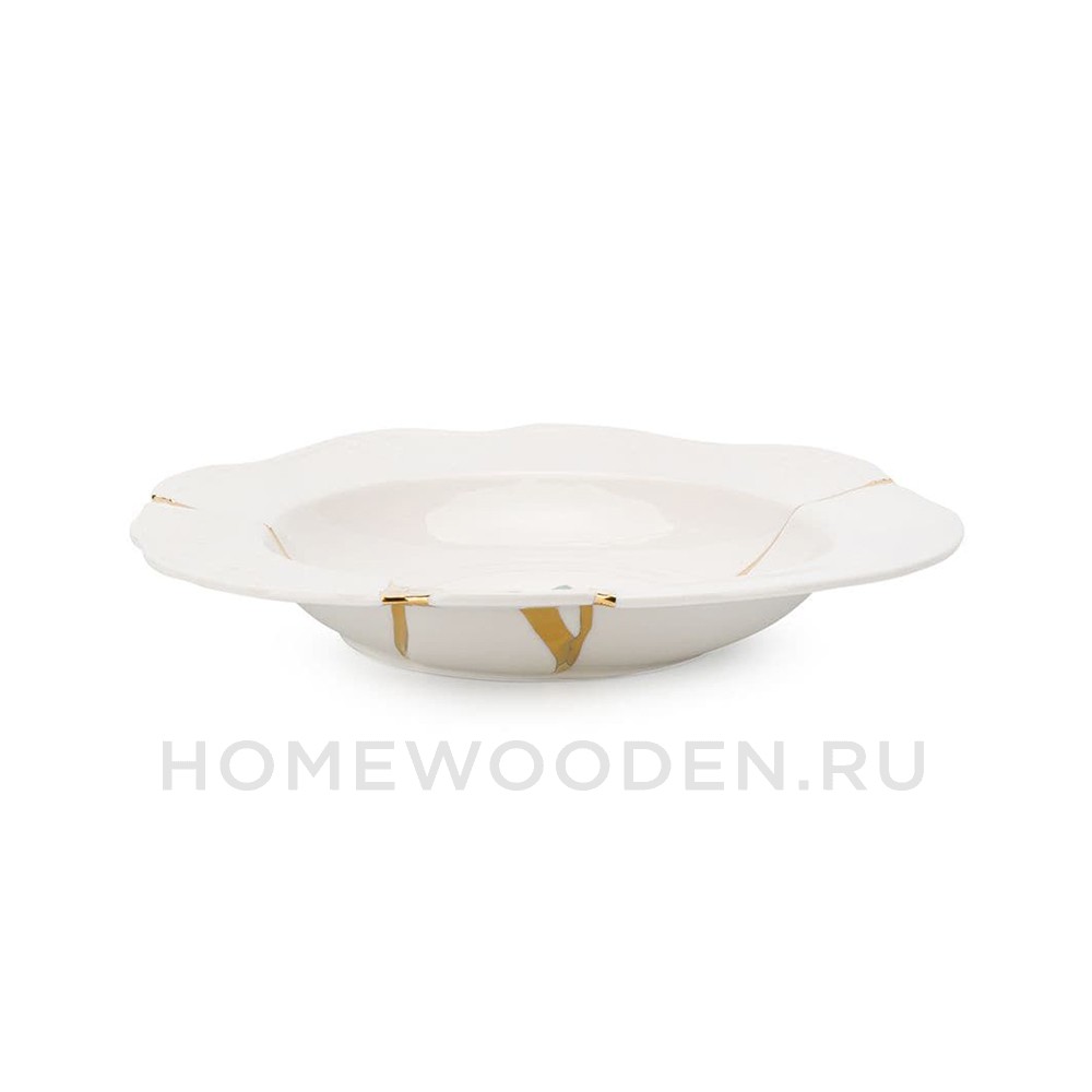 Тарелка глубокая Seletti Kintsugi фарфор 09623