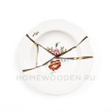 Тарелка глубокая Seletti Kintsugi фарфор 09622