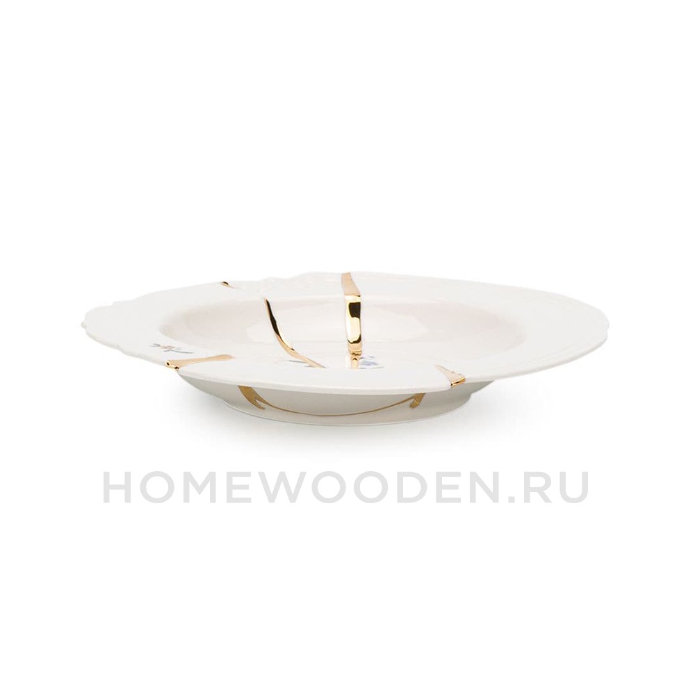 Тарелка глубокая Seletti Kintsugi фарфор 09622