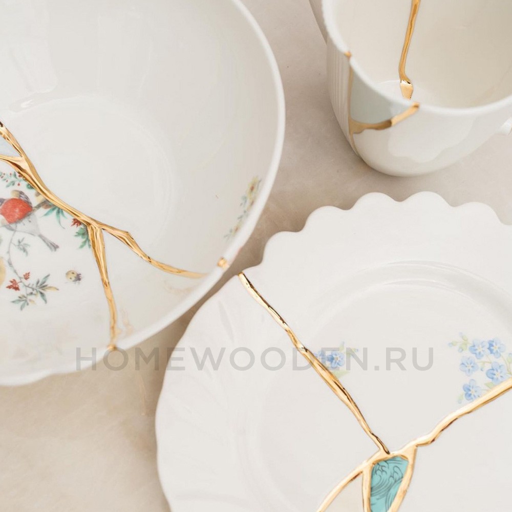 Тарелка Seletti Kintsugi фарфор 09638