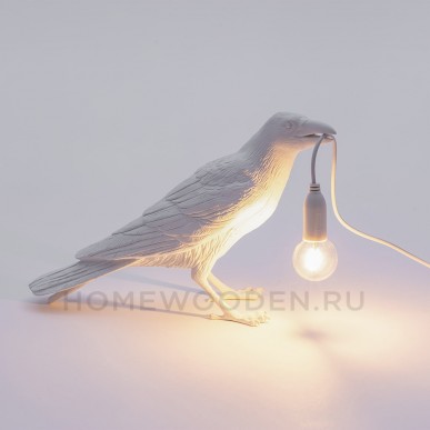 Настольная лампа Seletti Bird White Waiting Настольная лампа Seletti Bird White Waiting