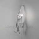 Настенный светильник белый Seletti Monkey Lamp Hanging Left