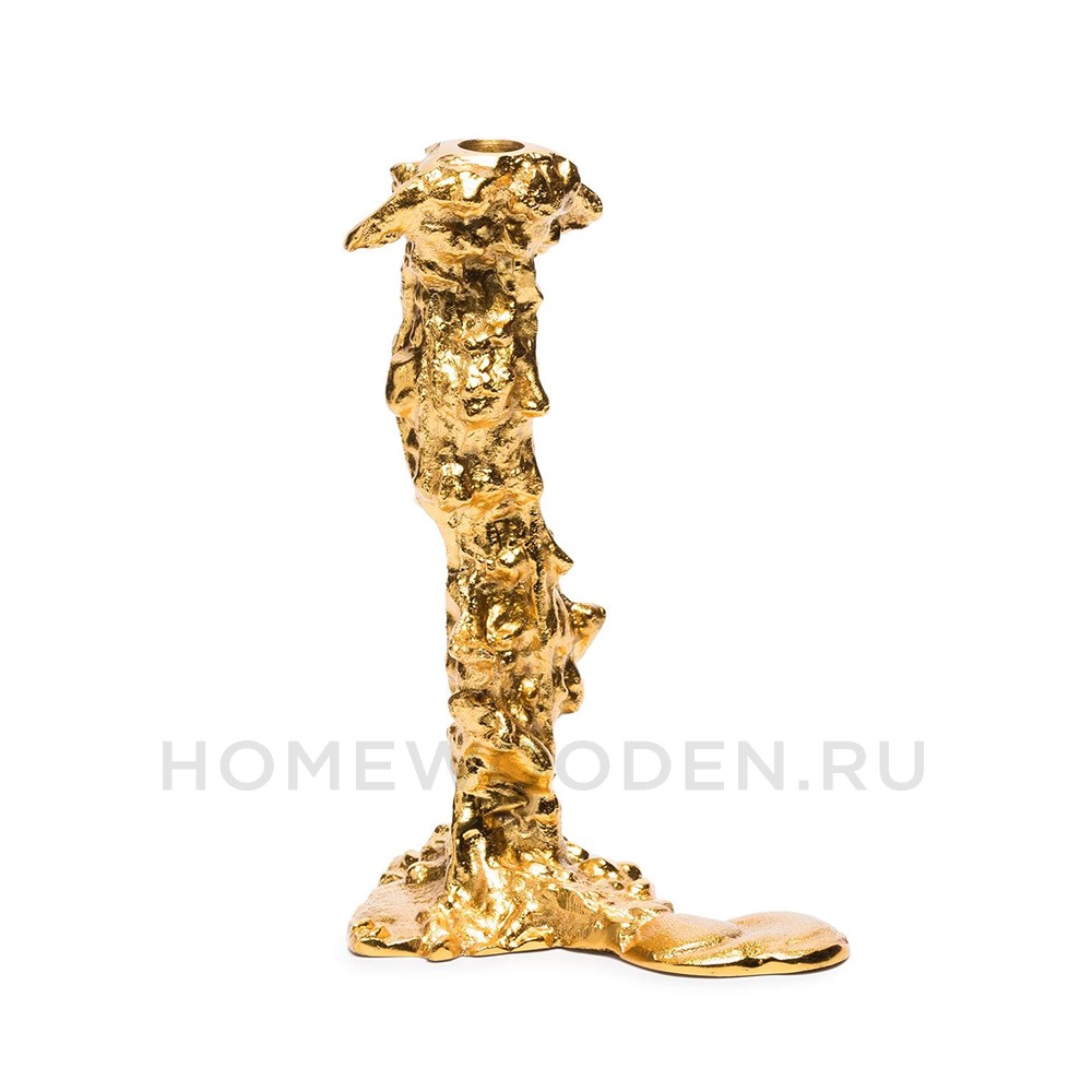 Подсвечник Pols Potten Drip candle holder gold l