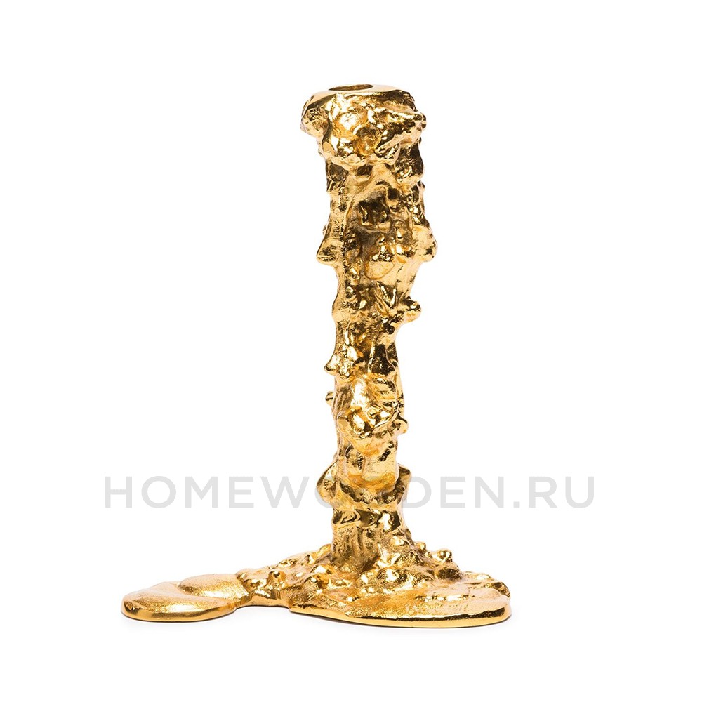 Подсвечник Pols Potten Drip candle holder gold l